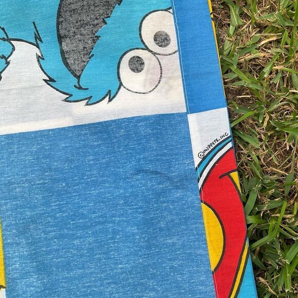 NEW Vintage 70s 80s SESAME STREET Muppets Kids Nursery Curtain Panels JP Stevens - Picture 7 of 11